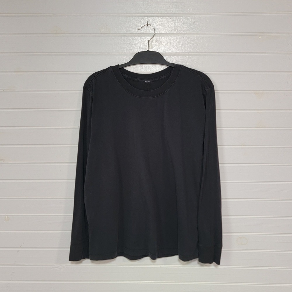 Lululemon All Yours Womens Long Sleeve Crew Neck T-Shirt Black Activewear Top
